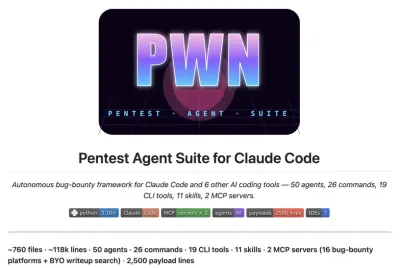 开源项目介绍：工具 Pentest Agent Suite 实现自动化漏洞挖掘