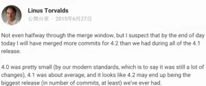 Linux 内核 4.2RC 将迎来最大改版