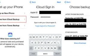 iCloud恢复备份数据后 信息及通话记录丢失!