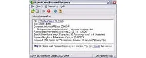 Accent Excel Password Recovery 7.9