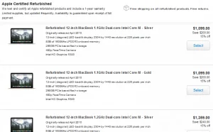 苹果12寸MacBook官翻机来了：7200元