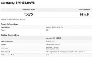 三星Galaxy S7跑分曝光 成绩不如麒麟950