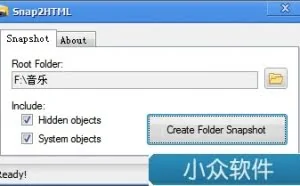 Snap2HTML – 生成 html 文件列表