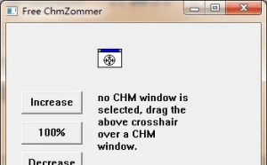 Free ChmZoomer – 放大 CHM 的帮助字体