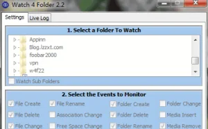 Watch 4 Folder – 监视文件夹/文件改变