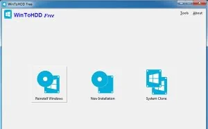 WinToHDD - 没有U盘光驱光盘直接在硬盘上安装重装 Win10/8/7 操作系统的工具