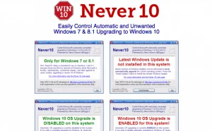 Never10：一套可以轻松禁掉Windows 10更新的工具