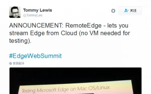 微软发布两款工具允许开发者在OS X和Linux上测试Edge