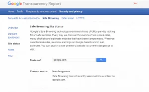 谷歌不再将Google.com列为“部分危险”的网站