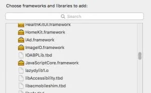 关于Xcode7中的tbd文件