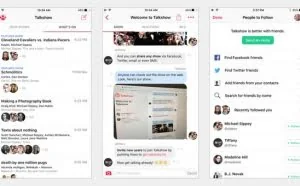 talkshow成为一种新的迷你Twitter信息app