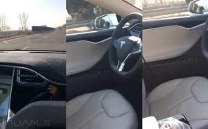 [视频]一辆无人驾驶中的特斯拉