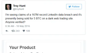 1.17亿LinkedIn(领英)用户数据在暗网被出售