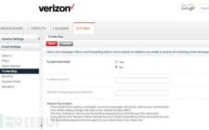 Verizon邮箱现奇葩逻辑漏洞，个人邮件可被转发到任意邮箱