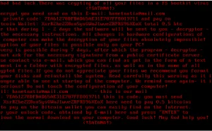 Satana勒索软件加密你计算机的BOOT，阻止你启动