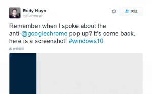 Windows 10跳窗：Chrome耗电更快 推荐使用Edge