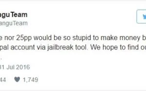 iOS 9.3.3越狱警告：用户反馈银行卡/PayPal账号离奇被盗