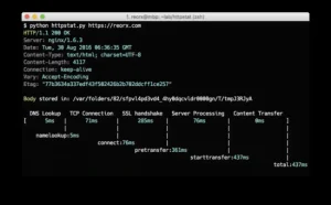 httpstat - HTTP 响应的可视化命令行工具
