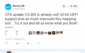 Remix OS v3.0.203发布：修复大量BUG支持32位UEFI