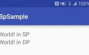 Android中SP与DP的区别