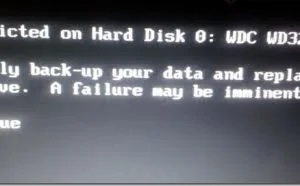 笔记本电脑启动出错：SMART Failure Predicted on Hard Disk 0