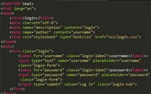 HTMl5 极简登录界面代码实现