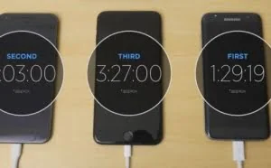 iPhone 7 Plus和Pixel XL以及S7 edge充电对比