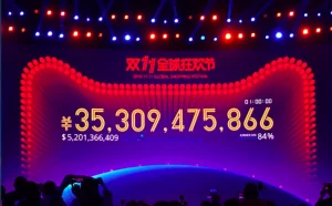凌晨后双11成交额6分钟破百亿 1小时达353亿