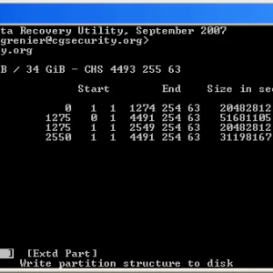 免费分区恢复工具Testdisk