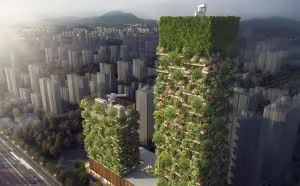 南京“垂直森林”引关注 系亚洲首例(图)