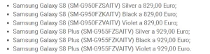 三星Galaxy S8起步价跳涨：6200元/骁龙835+6G