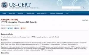 HTTPS检测工具可能会弱化安全