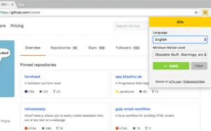 可以检查html代码的chrome扩展