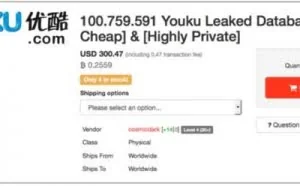 被曝客户信息泄露，1亿条标价300美元，优酷回应了