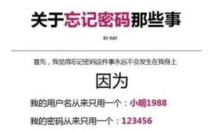 关于用户名和密码终于有了完美的解释！