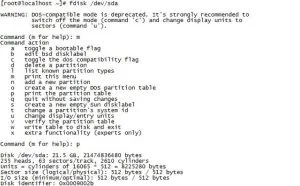 Linux下磁盘分区及格式化