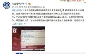 “勒索病毒”全球大爆发：暴露出学校等组织机构内网安全意识短板