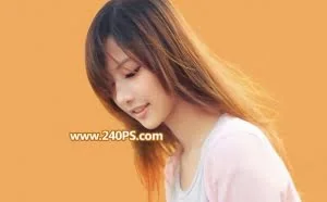 鬼工老师Photoshop巧用通道抠出多发丝的美女头像
