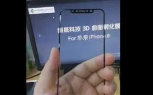 疑似苹果iPhone8钢化膜上手视频流出：边框极窄