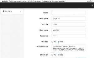 Chrome上管理你的数据库ChromeMyAdmin