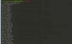 一个生成各种进制格式IP的小工具