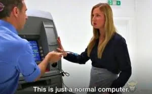 美女安全研究员5分钟钻个小洞就黑了ATM