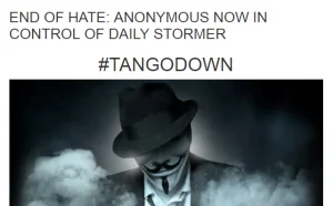 “匿名者”宣布接管新纳粹网站The Daily Stormer