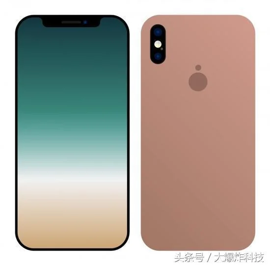 苹果官方确认iPhone 8 外观，颠覆传统的全面屏设计