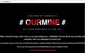 [图]黑客团队OurMine成功入侵维基解密网站