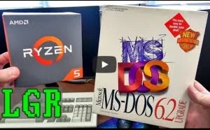 Ryzen+SSD平台装回微软DOS系统：画面太美
