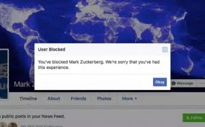 Facebook悄然修复阻止用户屏蔽扎克伯格的漏洞