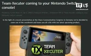 曝任天堂Switch遭破解：漏洞不能修复