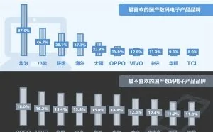 国产数码电子产品品牌排行榜 华为高居榜首