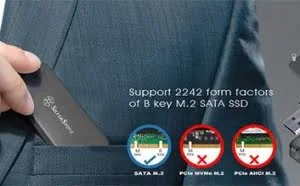 银欣推出M.2 SSD硬盘转接U盘壳：10Gbps速率，带LED灯